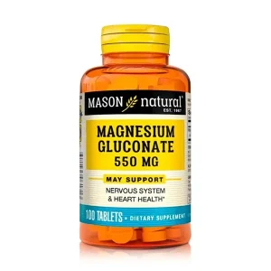 MAGNESIUM GLUCONATE 550MG / MASON NATURAL